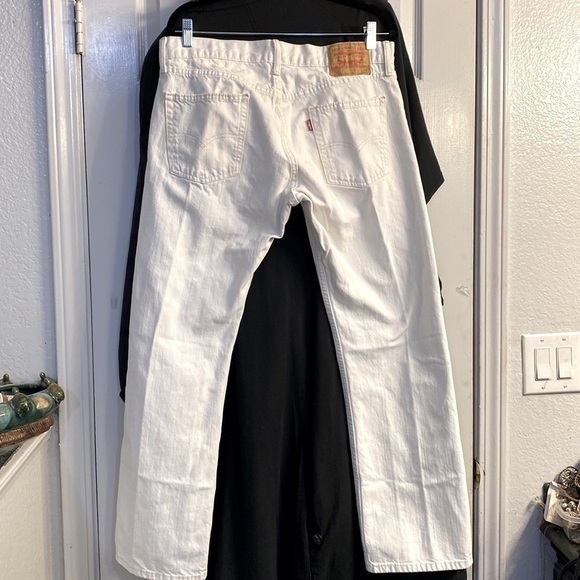 Levi's 514 White Jeans Size 34 x 30 - Picture 3 of 6